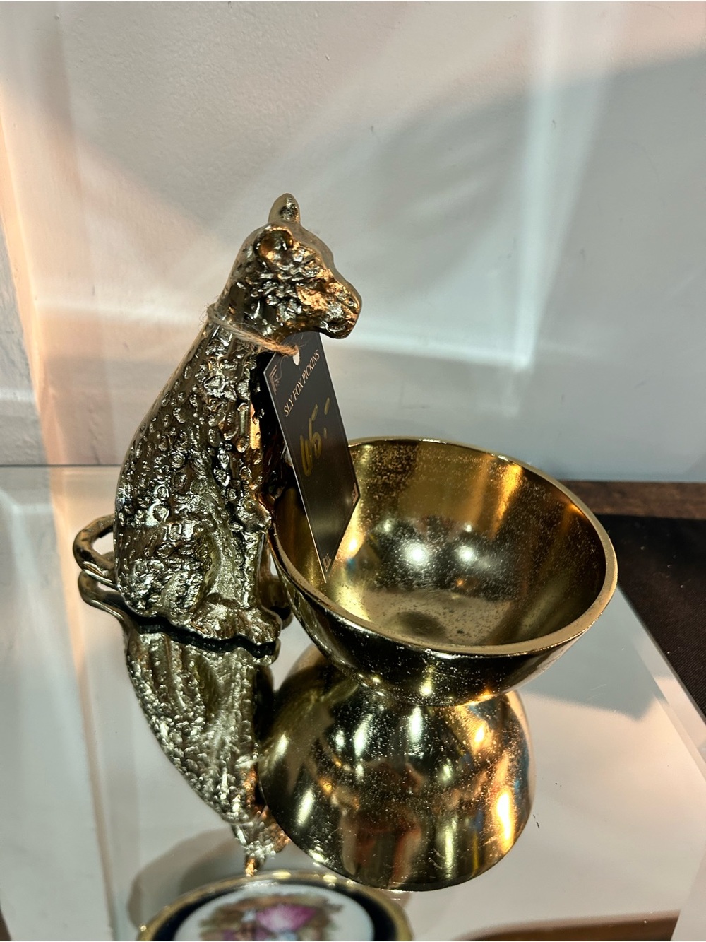 Gold Leopard Decorative Bowl